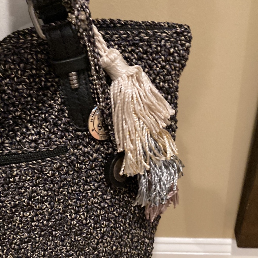 Brand new never used the sack boucle black and beige shoulder bag - Picture 3 of 7